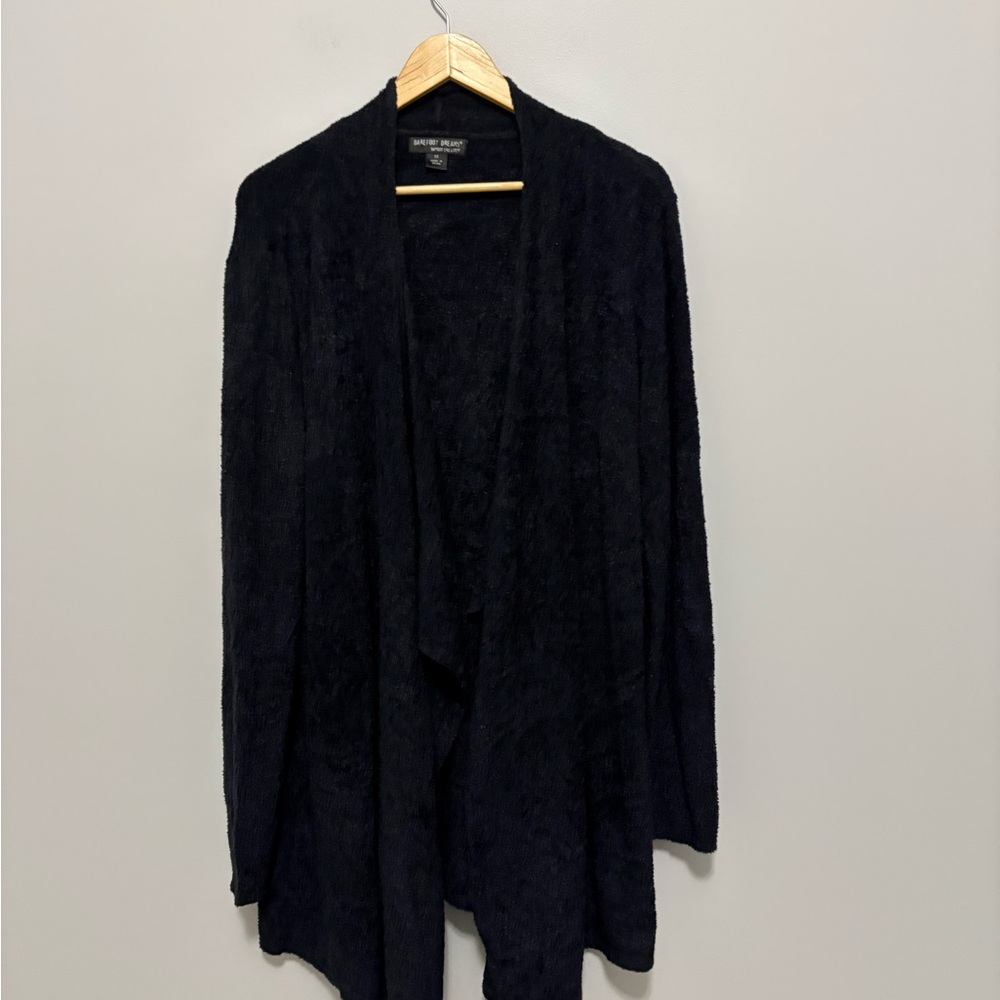 Barefoot Dreams Black Bamboo ChicLite Cardigan - Picture 2 of 5